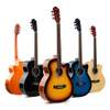 Cheap 41 inch beginner electric acoustic guitar wholesale factory OEM and ODM