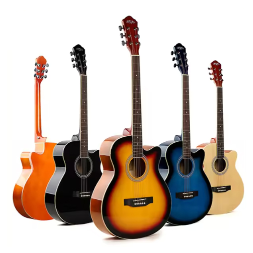 Cheap 41 inch beginner electric acoustic guitar wholesale factory OEM and ODM